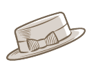 Sombrero estilo canotiers