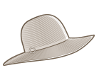 Sombrero estilo Pamela