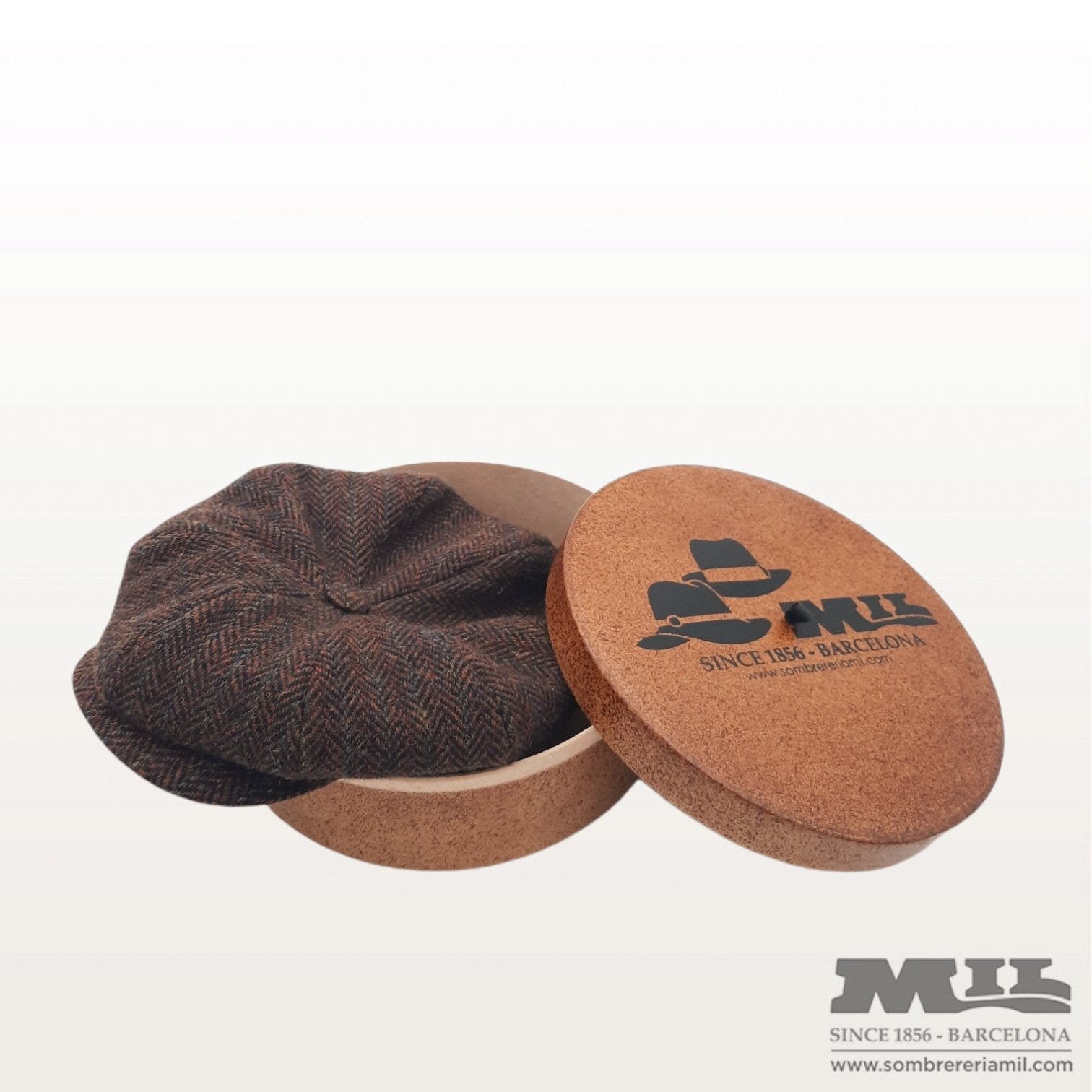 Travel hat box for caps 25x10cm