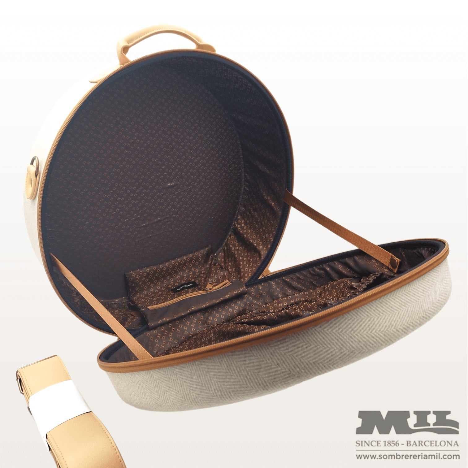 Brixton Travel Hat Box