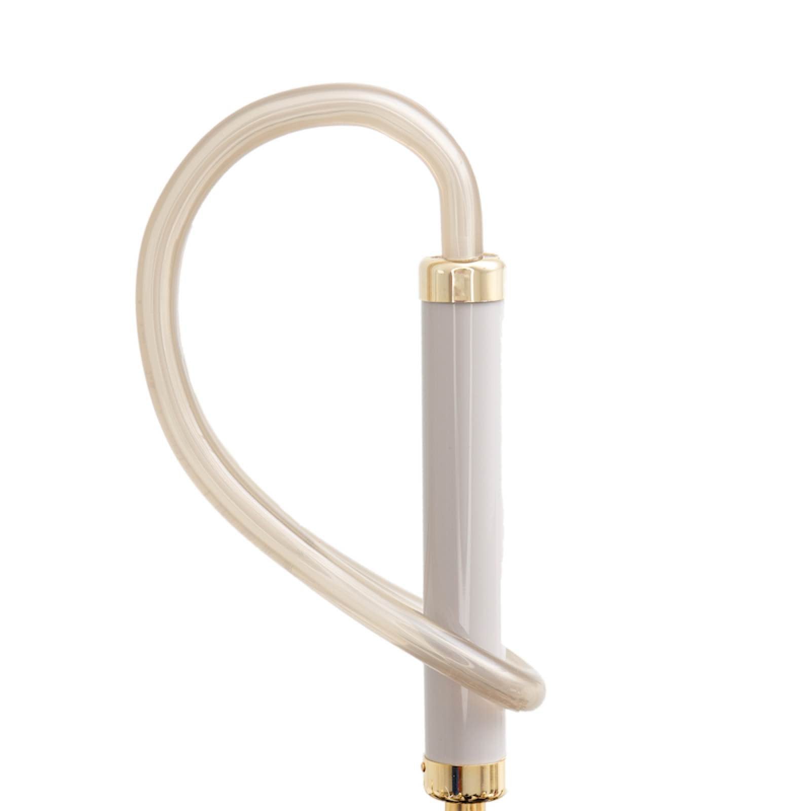 Ivory Umbrella with Black Stripes | Pasotti