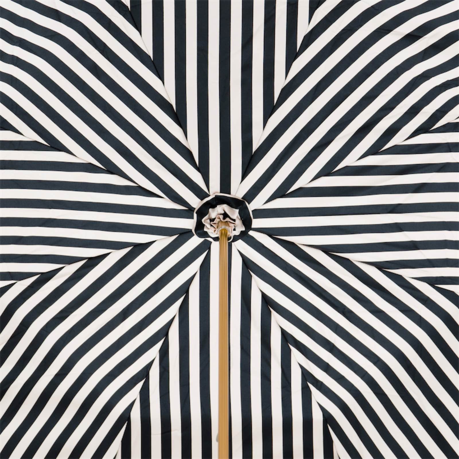 Ivory Umbrella with Black Stripes | Pasotti
