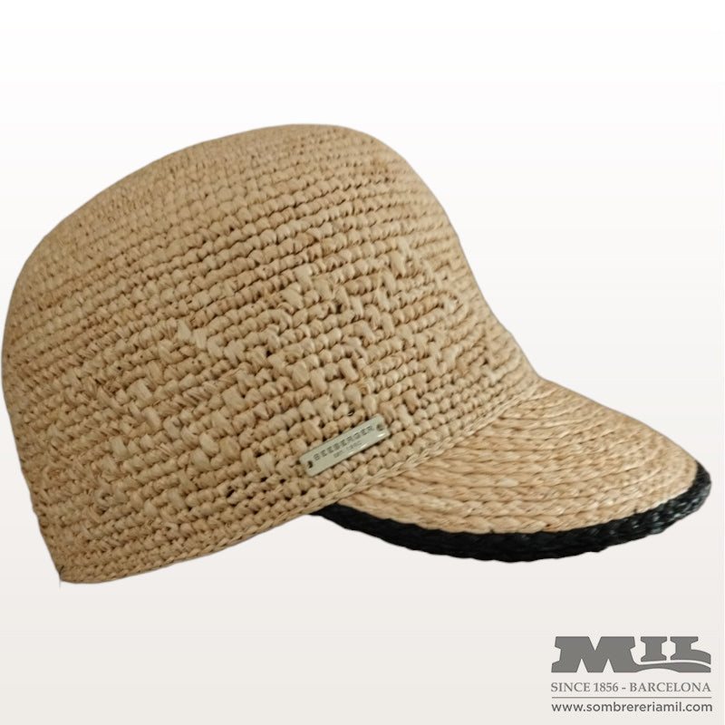 Gorra rafia crochet | Seeberger