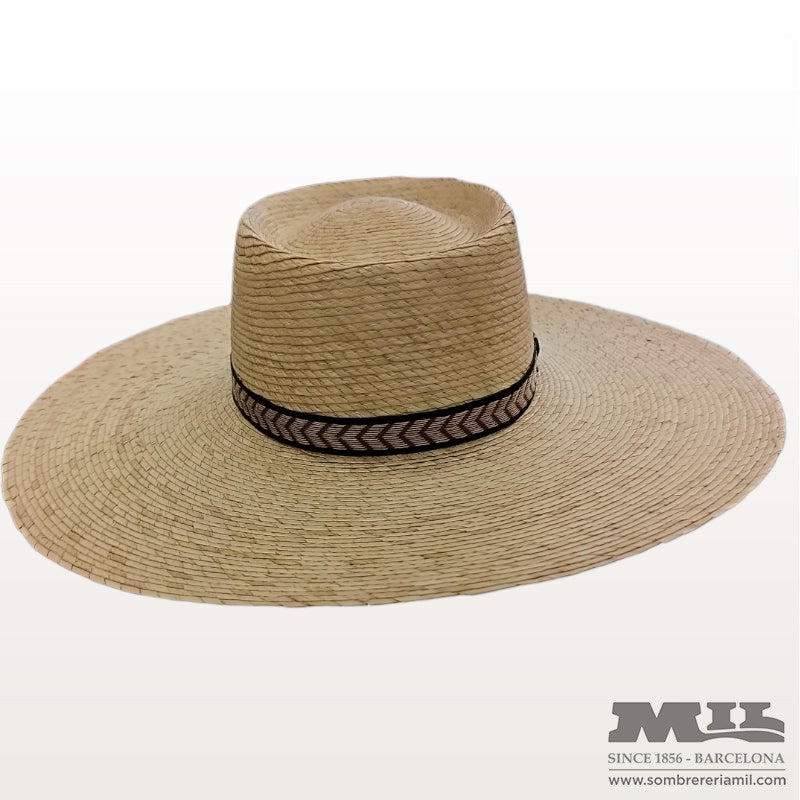 Sombrero Gambler Mega Ala Plana