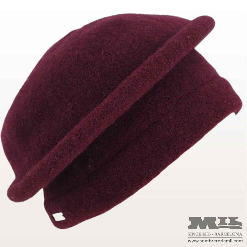 Beanie de llana asymetrical de Seeberger