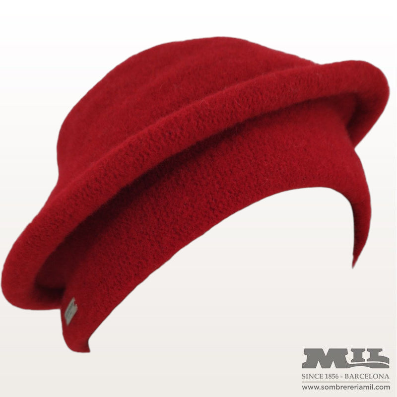 Beanie de llana asymetrical de Seeberger