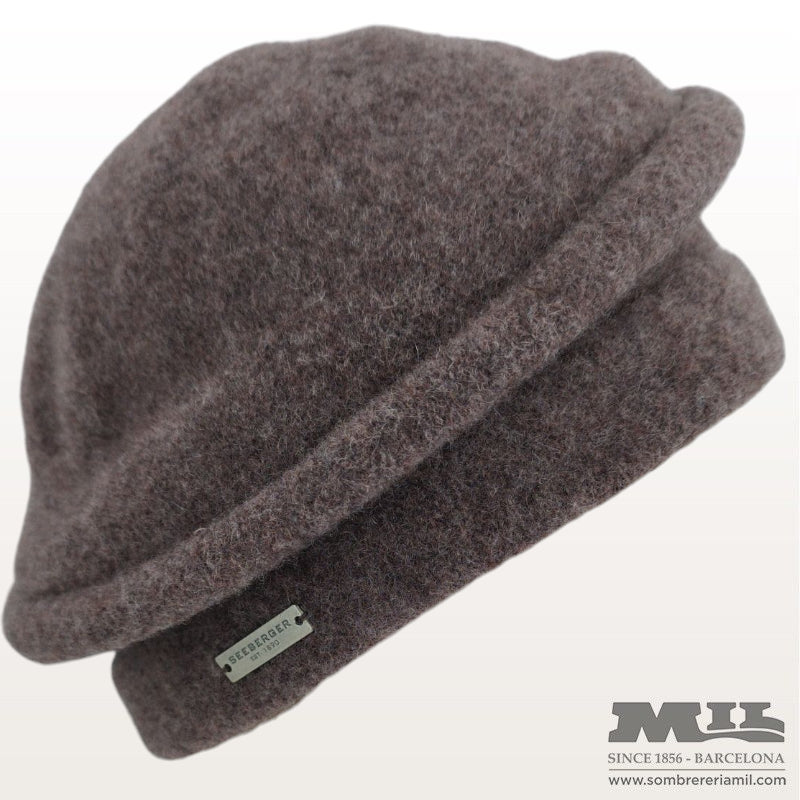 Beanie de llana asymetrical de Seeberger