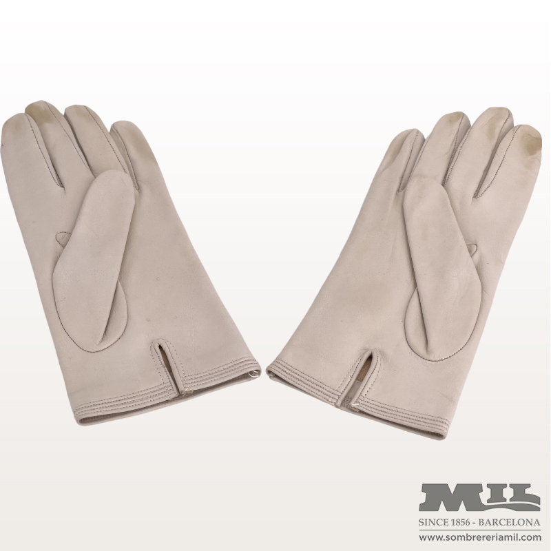 Guantes de piel lisos femeninos
