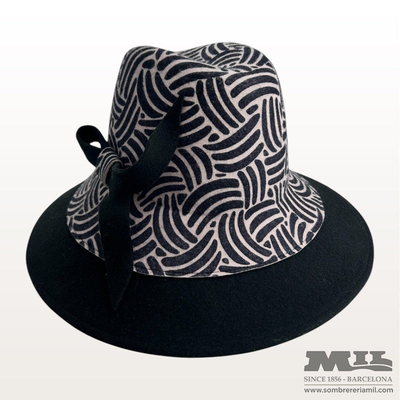Marone Wool Pamela Hat