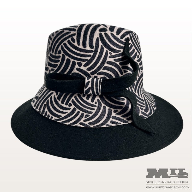 Marone Wool Pamela Hat