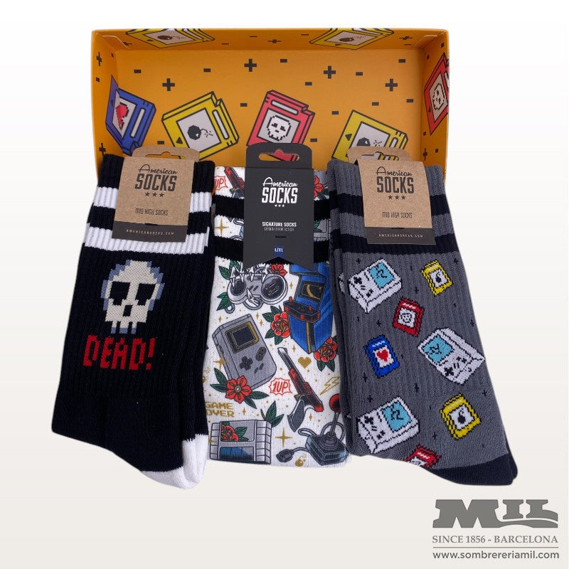Pack Gamer Box d'American Socks