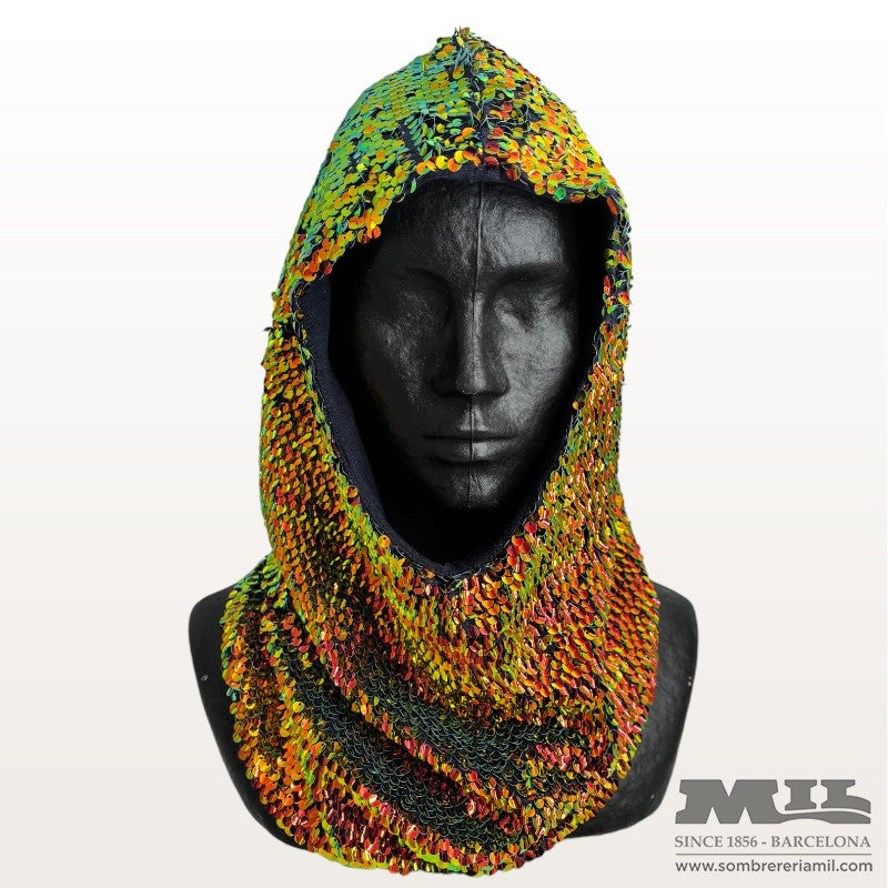 Multicolor Scarf Hood Thousand