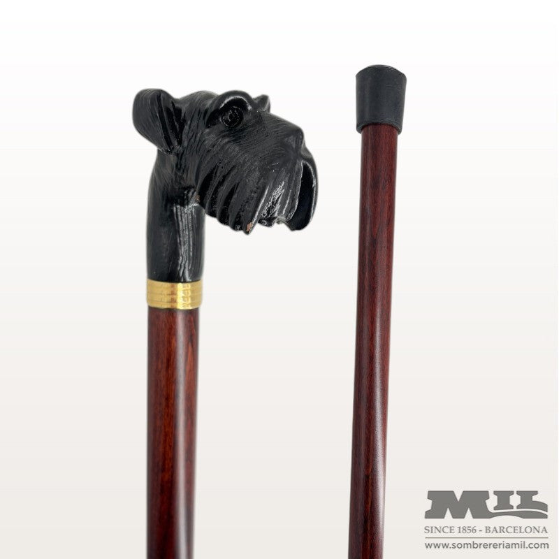 Black Scottish Terrier Walking Stick | Finna