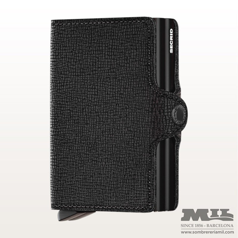 Tarjetero doble Crisple Black | Secrid