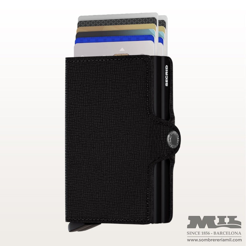 Tarjetero doble Crisple Black | Secrid