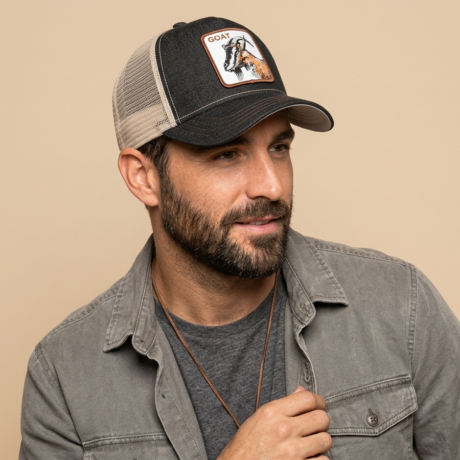 Gorra Trucker The Denim Goat | Goorin Bros