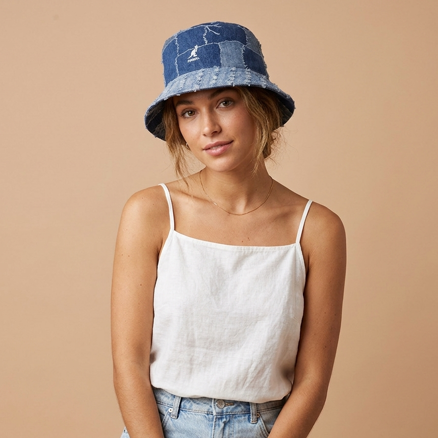 Denim Mashup Bucket Hat | Kangol