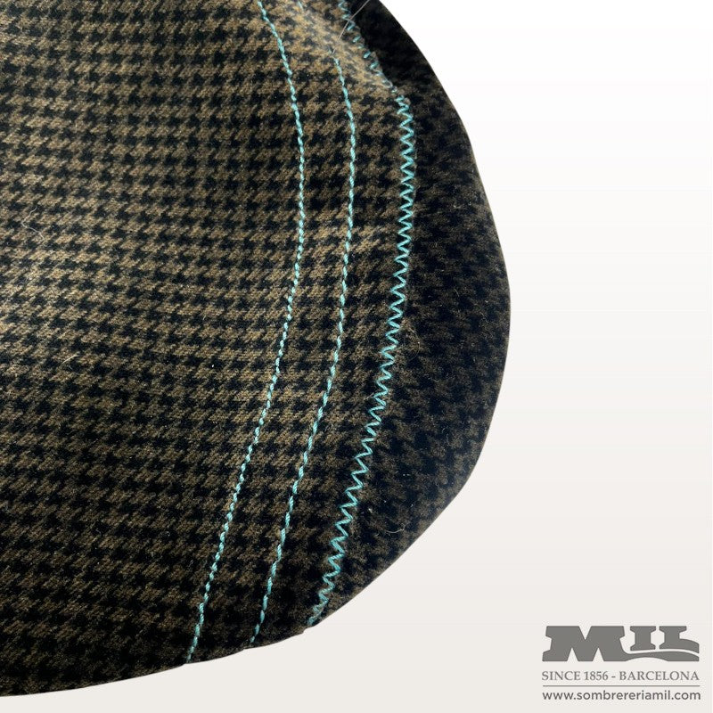 Houndstooth Flat Cap | Borsalino