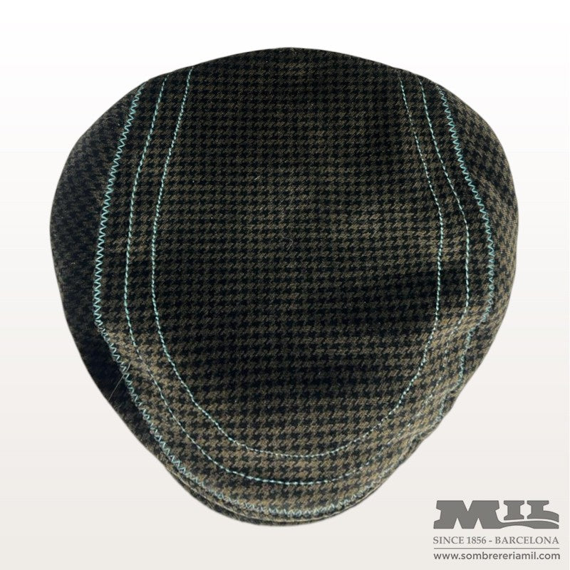 Houndstooth Flat Cap | Borsalino