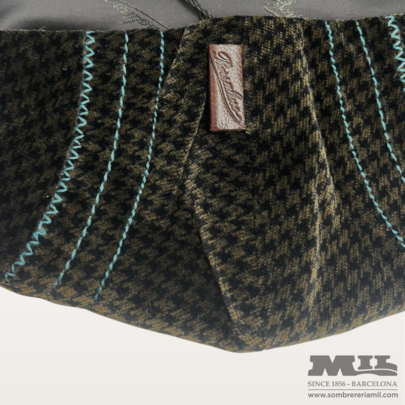 Houndstooth Flat Cap | Borsalino