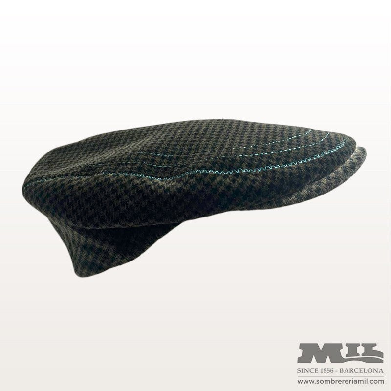 Houndstooth Flat Cap | Borsalino