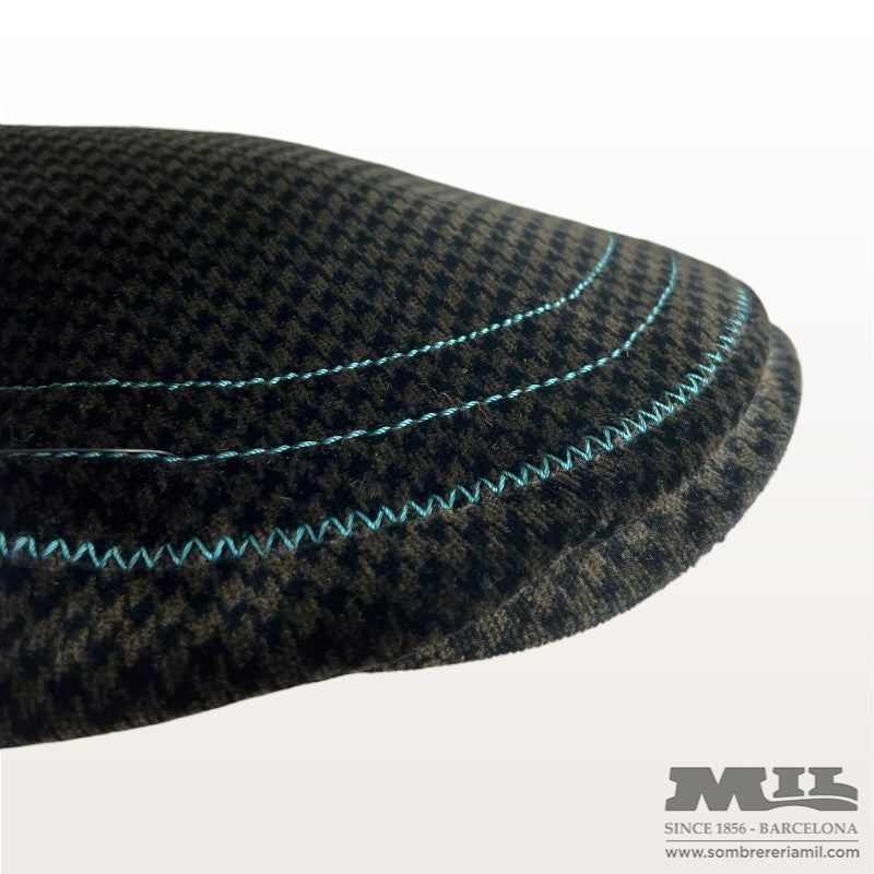 Houndstooth Flat Cap | Borsalino