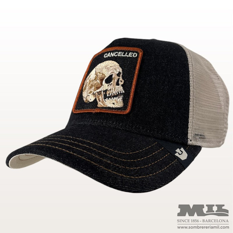 Gorra Trucker Denim Skull | Goorin Bros