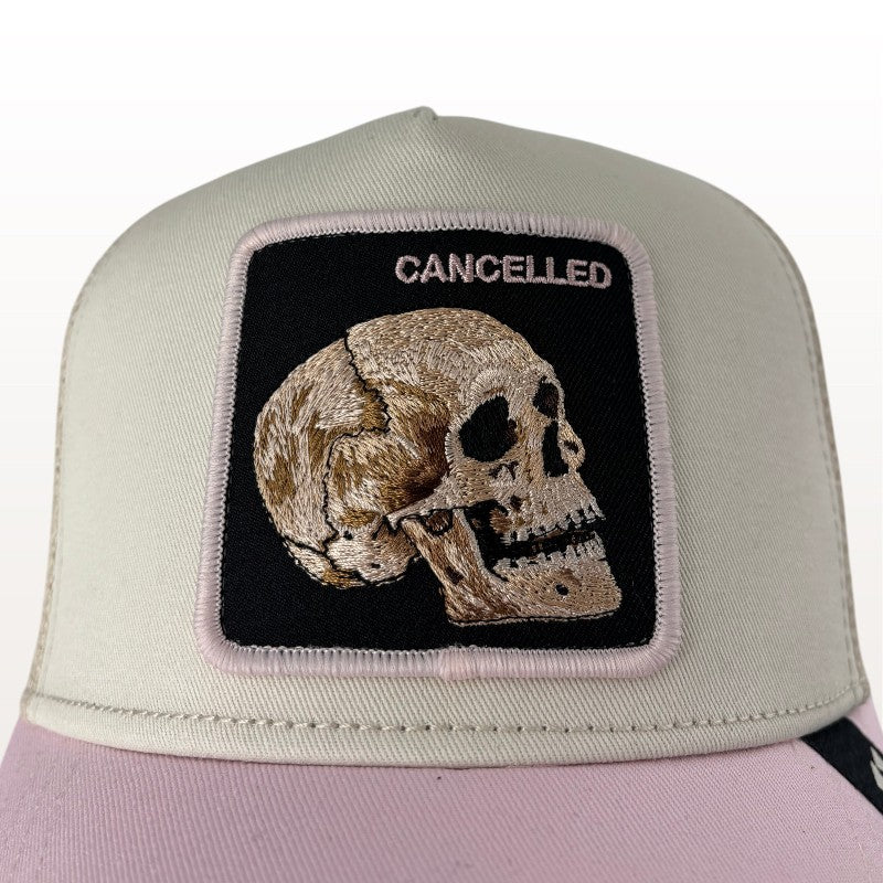Rosé Cancelled Trucker Cap | Von Dutch
