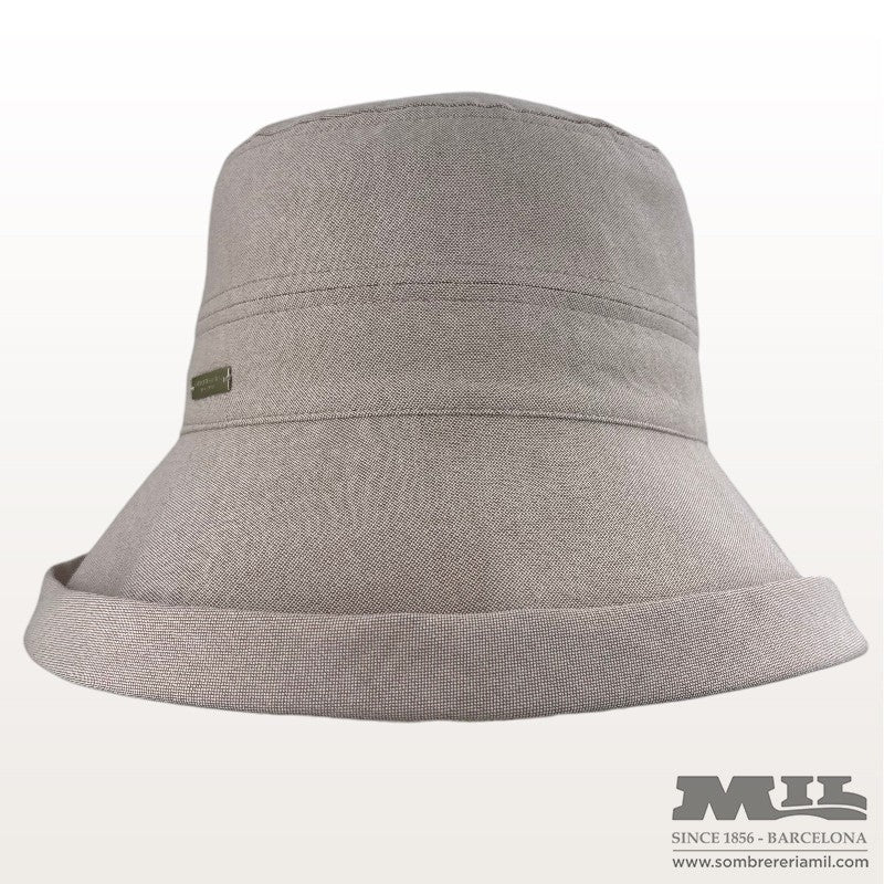 Wide Brim Chambray Cloche | Seeberger
