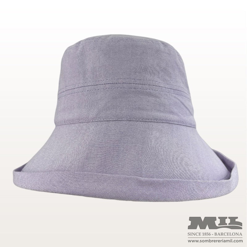 Wide Brim Chambray Cloche | Seeberger