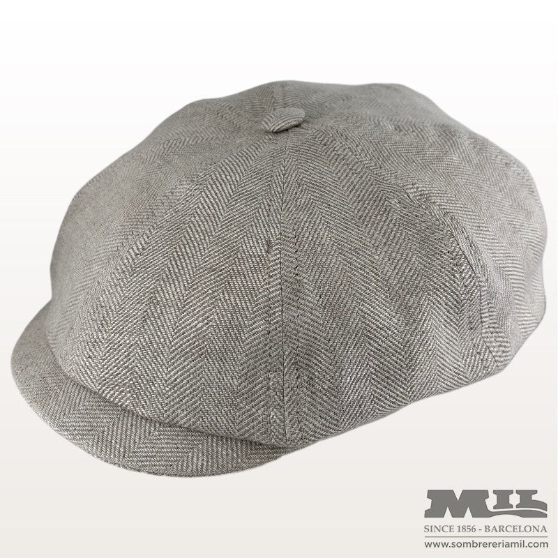 Irish Flat Cap Kyoto Linen | Alfonso d'Este