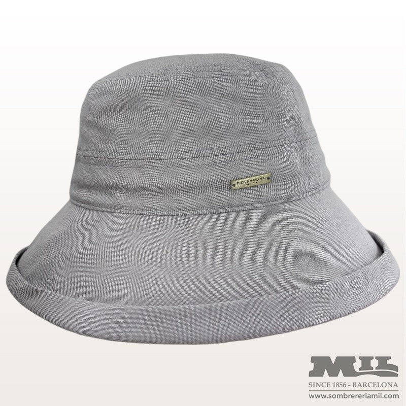 Wide Brim Chambray Cloche | Seeberger