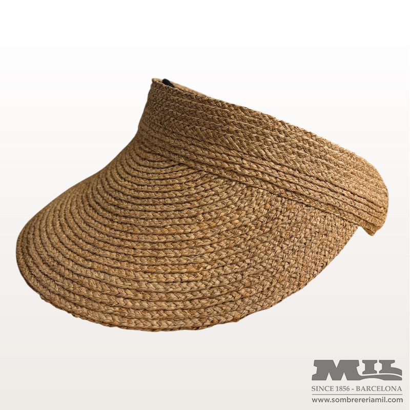 Raffia Straw Visor | Marone