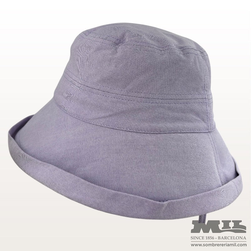 Wide Brim Chambray Cloche | Seeberger