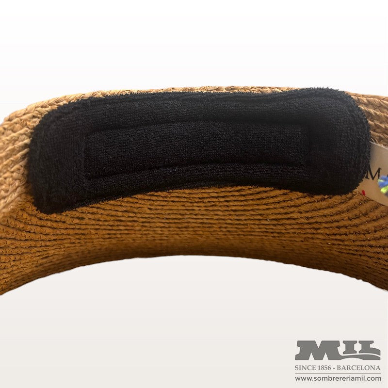 Raffia Straw Visor | Marone