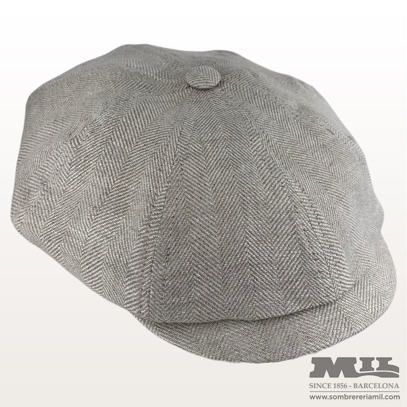 Irish Flat Cap Kyoto Linen | Alfonso d'Este