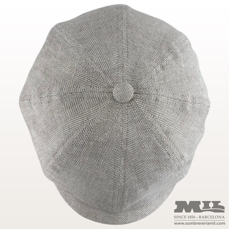 Irish Flat Cap Kyoto Linen | Alfonso d'Este