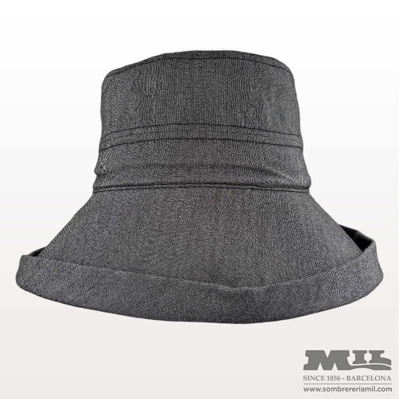 Wide Brim Chambray Cloche | Seeberger