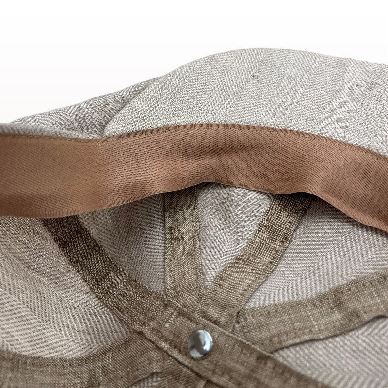 Irish Flat Cap Kyoto Linen | Alfonso d'Este