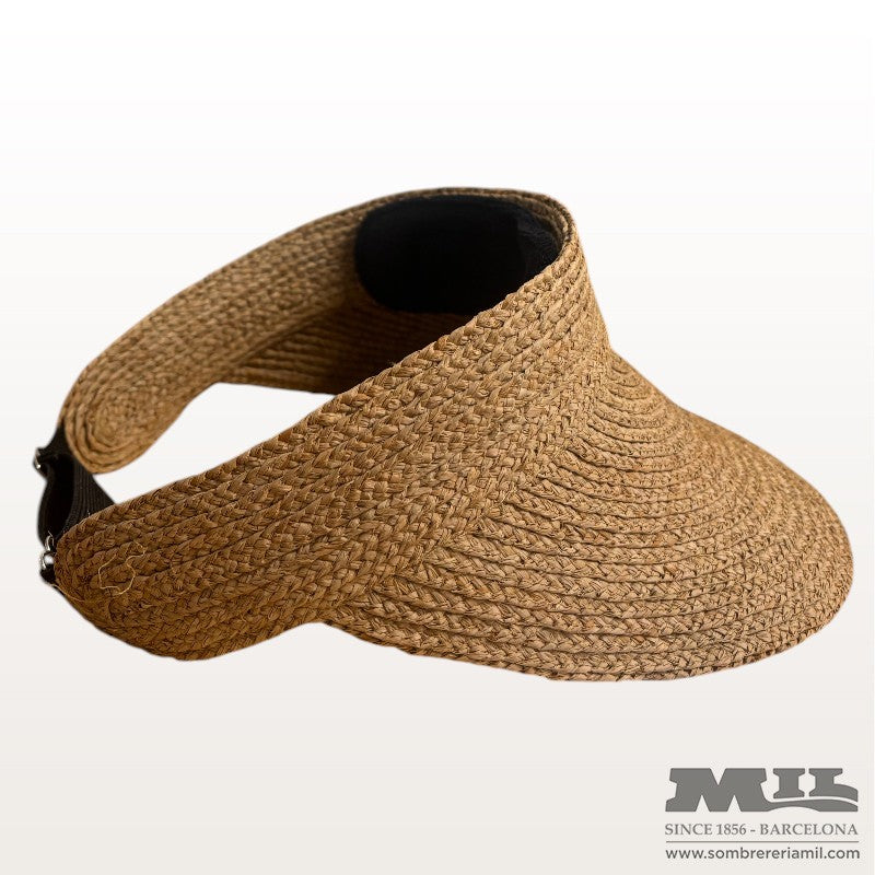 Visera Straw Rafia | Marone