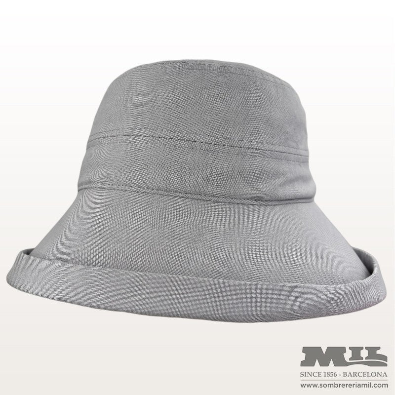 Wide Brim Chambray Cloche | Seeberger
