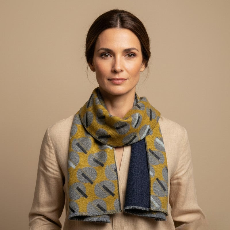 Italian geometric design scarf | Gierremilano