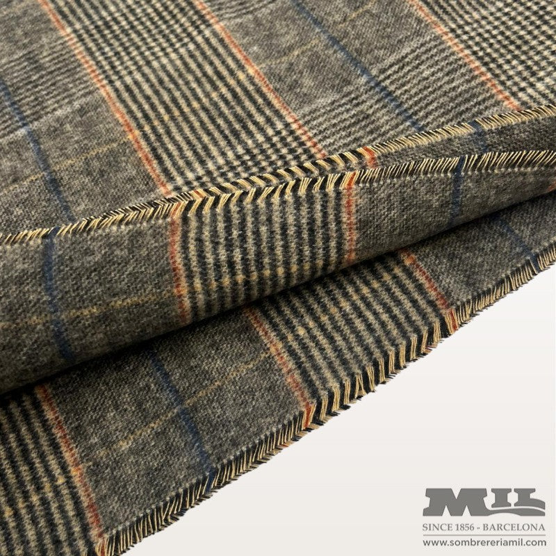 Bufanda de Cuadros con Flecos | Santacana