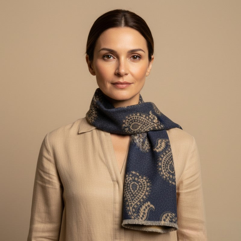 Paisley Wool Scarf | Gierremilano