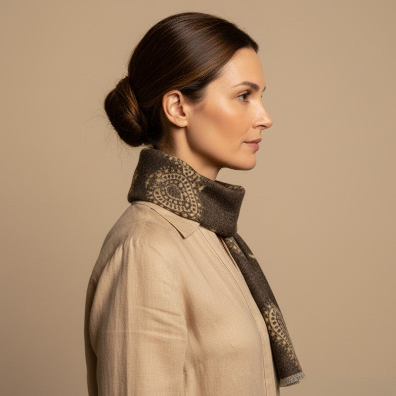 Paisley Wool Scarf | Gierremilano