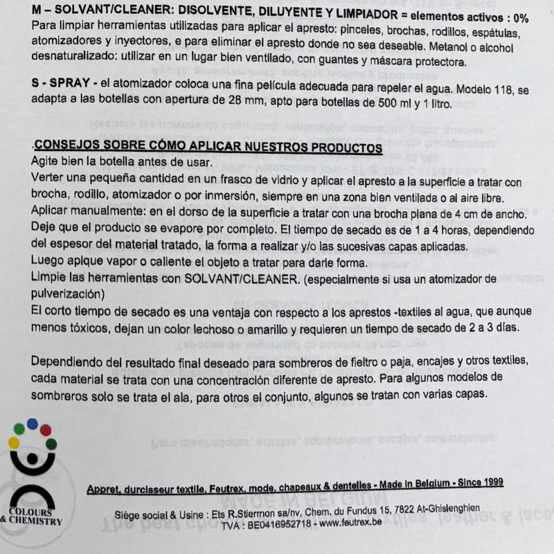 Textil Stiffener 1L Paille | Colours & Chemistry