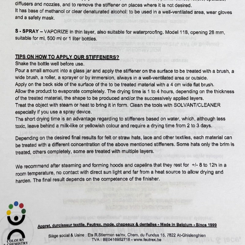 Textil Stiffener 1L Caritex | Colours & Chemistry